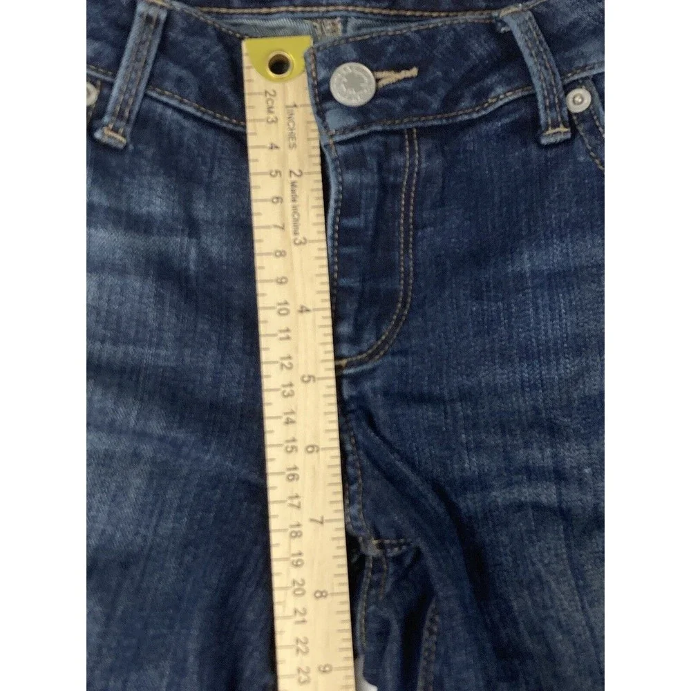 Lucky Brand Lolita Crop Low Rise Raw‎ Hem Jeans Womens Blue Size 29